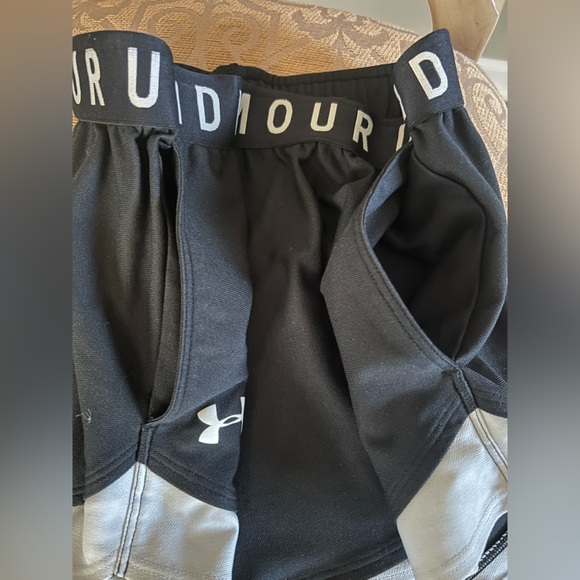 Under Armour Black HeatGear Compression Lined Running Shorts Size Medium - Picture 4 of 6